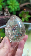 Faceted Light Smoky Quartz Egg