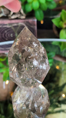 High Grade Faceted Light Smoky Quartz Egg