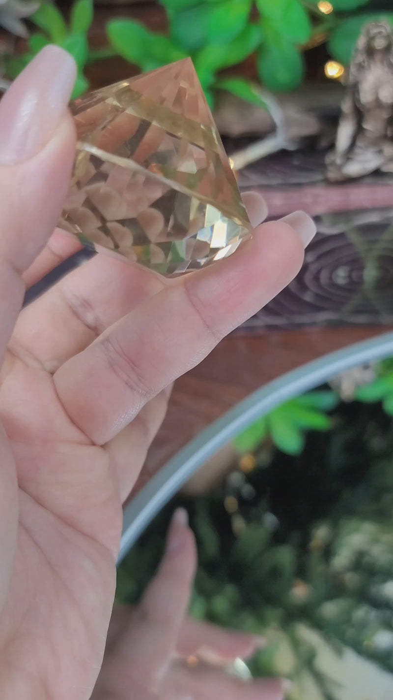 High Grade Citrine Diamond Shape Gem