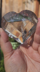 Light Smoky Quartz Faceted Heart