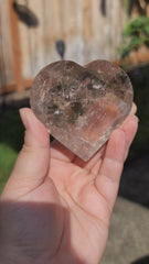 Light Smoky Quartz Faceted Heart