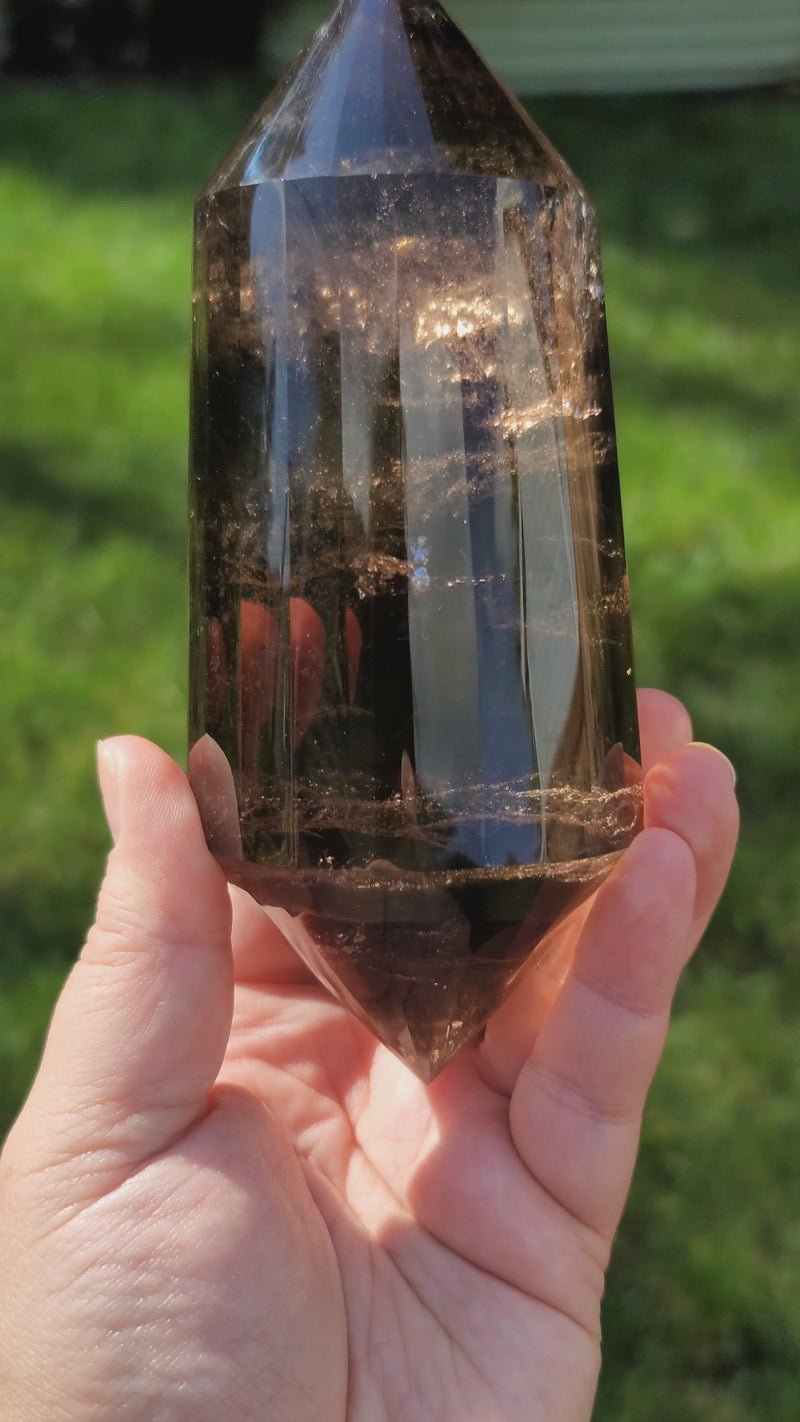 High Grade 6.25" Smoky Quartz Vogel