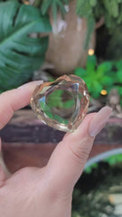 Gem Grade Champagne Citrine Faceted Heart