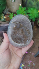 Amethyst with Goethite & Hematite Geode Egg