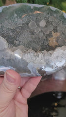 Stunning Jasper & Quartz Sugar Druzy Geode