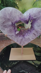 XL Big Points Amethyst Heart Portal