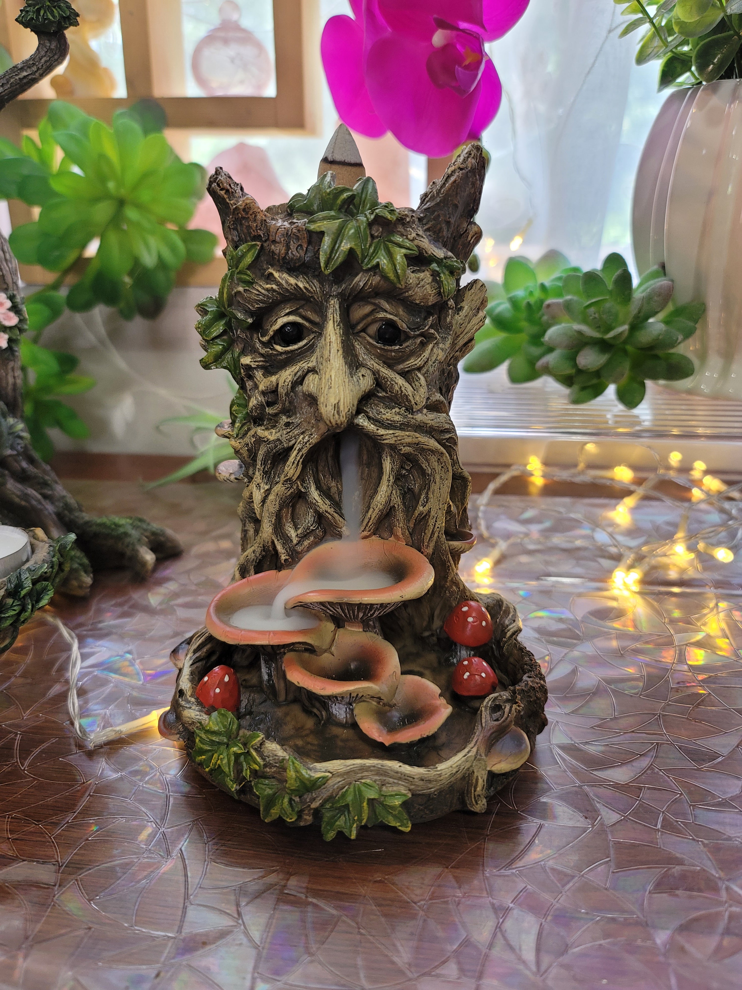 Nemesis Now Tree Spirit - Bruciatore di incenso a torre a riflusso, 19 cm, colore: marrone, in resina Nemesis Now Tree Spirit - Bruciatore di incenso a torre a riflusso, 19 cm, colore: marrone, in resina