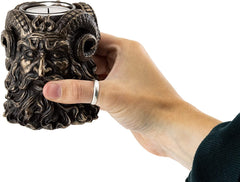 Greek God Pan Dual-Sided Tea Light Candle Holder